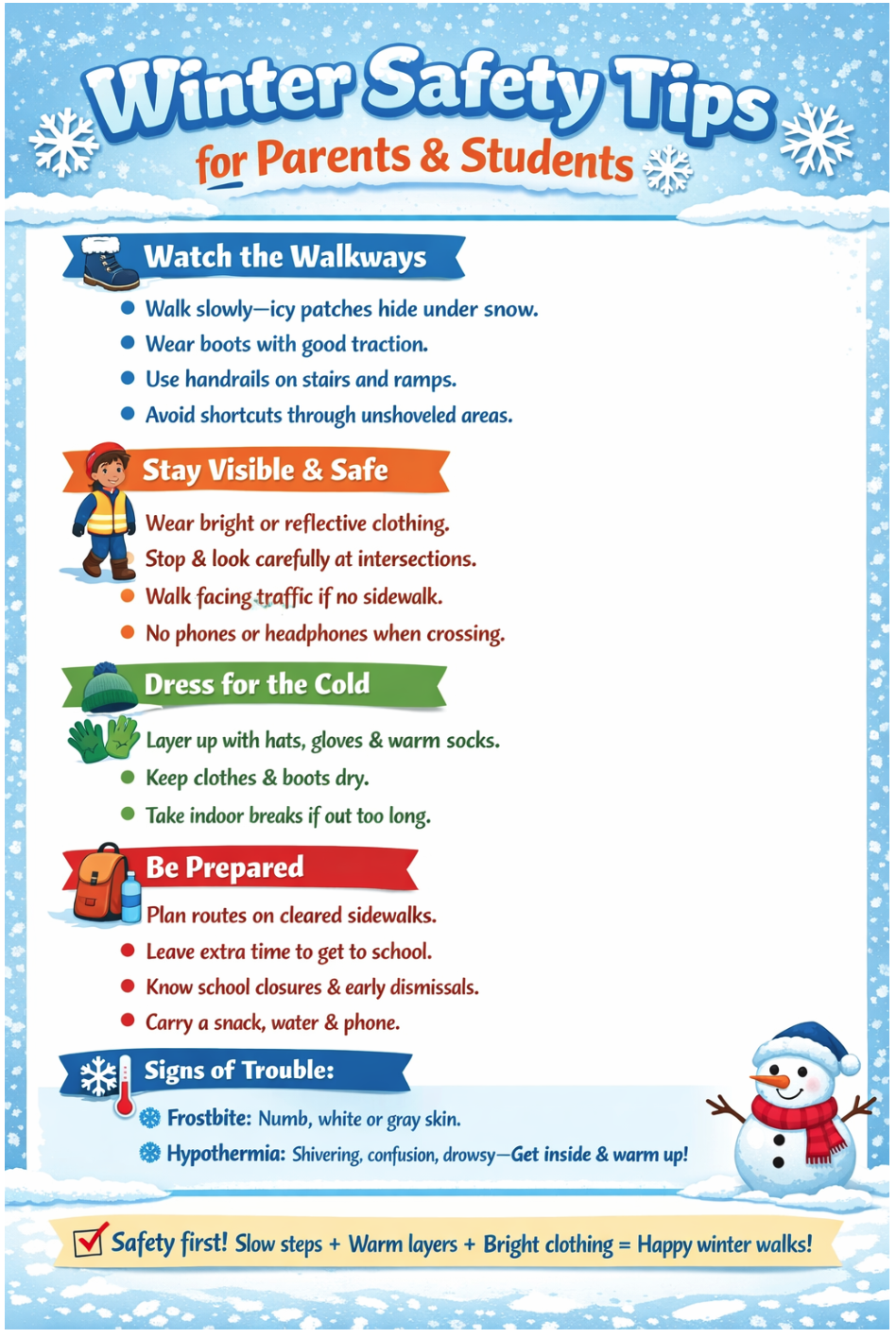 Winter Safety Tips